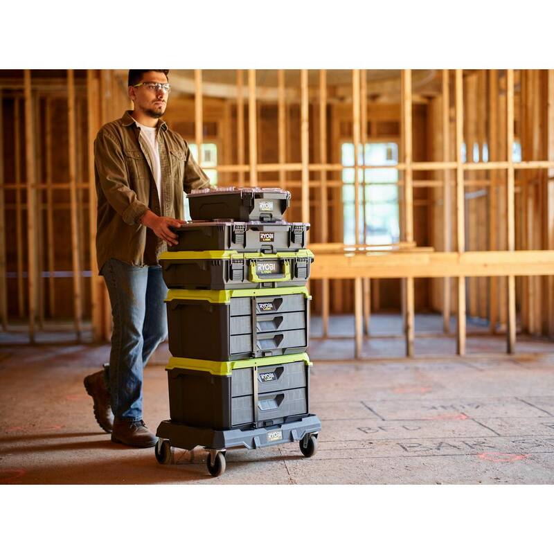 RYOBI LINK 10-Compartment Modular Small Parts Organizer Tool Box - STM303