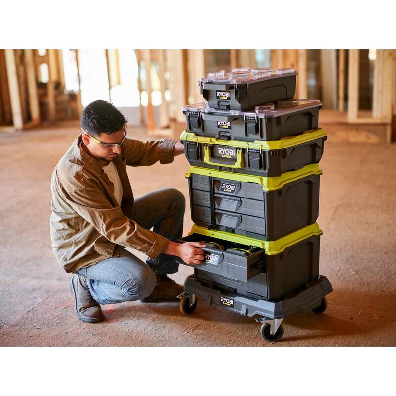 RYOBI LINK 10-Compartment Modular Small Parts Organizer Tool Box - STM303