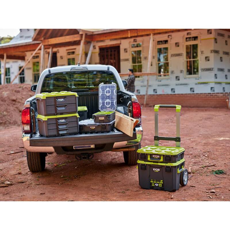 RYOBI LINK 10-Compartment Modular Small Parts Organizer Tool Box - STM303