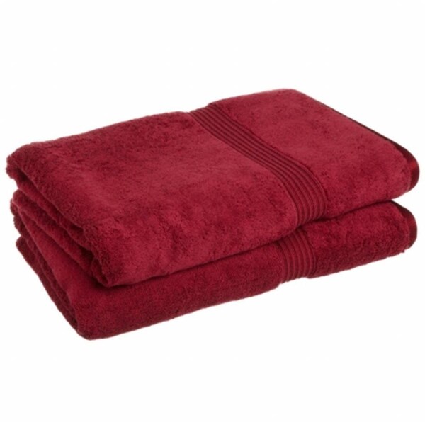 Superior Superior Egyptian Cotton 2-Piece Bath Sheet Set  Burgundy - NS BSHEET BG