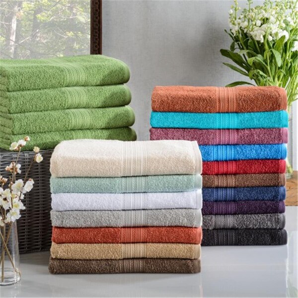 Superior Eco-Friendly 100 Percent Ringspun Cotton Bath Towel Set - Turquoise, 4PK - EF-BATH TQ