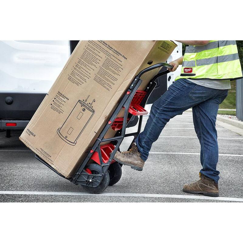 Milwaukee PACKOUT 20 in. 2-Wheel Utility Cart with 2-Drawer Tool Box - 48-22-8415-48-22-8442