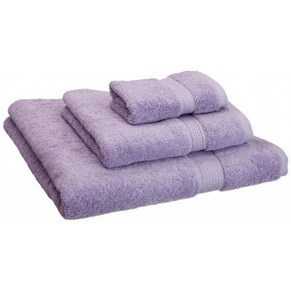 Superior 900GSM Egyptian Cotton 3-Piece Towel Set  Purple - 900GSM 3 PC SET PR
