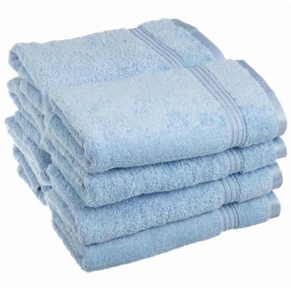 Superior Egyptian Cotton 8-Piece Hand Towel Set Light Blue - NS HTOWEL LB