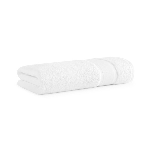 Monarch Brands Aegean Recycled Bath Sheet, 35in x 70in - White - P-BS-RO-3570-WH