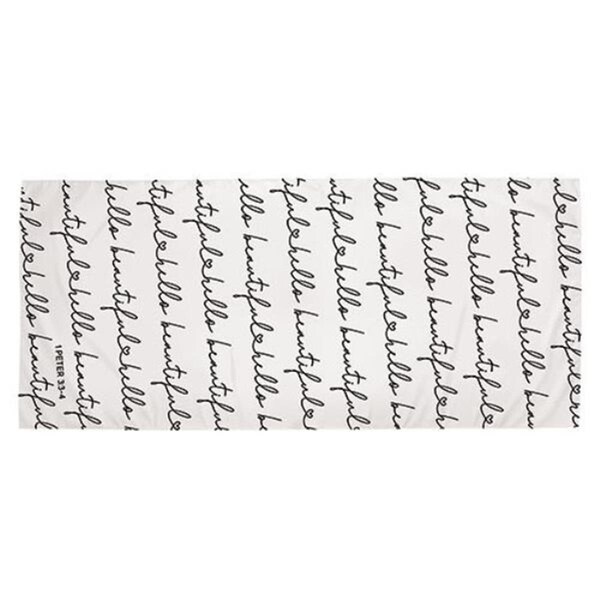 Fixturesfirst 35 x 78 in. Hello Beautiful Quick Dry Beach Towel - FI3320614