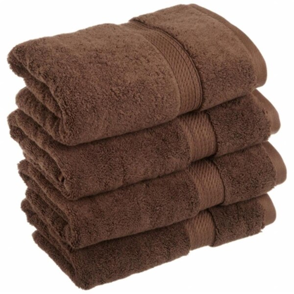 Superior 900GSM Egyptian Cotton 4-Piece Hand Towel Set  Chocolate - 900GSM HAND CH