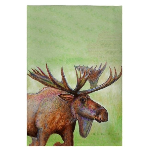 Betsy Drake Betsy Drake GT238 Moose Guest Towel - 20 x 20 in. - GT238