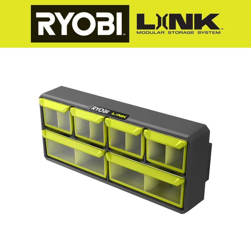RYOBI LINK 12-Compartment Wall Mounted Small Parts Organizer - STM309