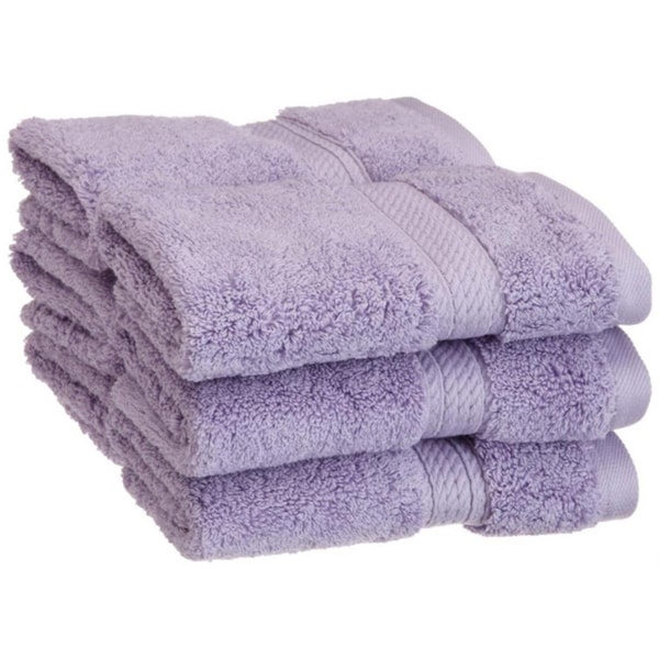 Superior 900GSM Egyptian Cotton 6-Piece Face Towel Set Purple - 900GSM FACE PR
