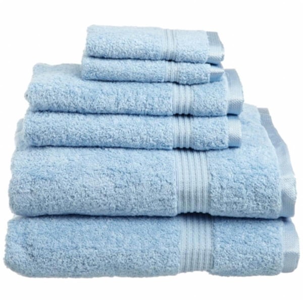 Superior Superior Egyptian Cotton 6-Piece Towel Set  Light Blue - NS 6 PC SET LB