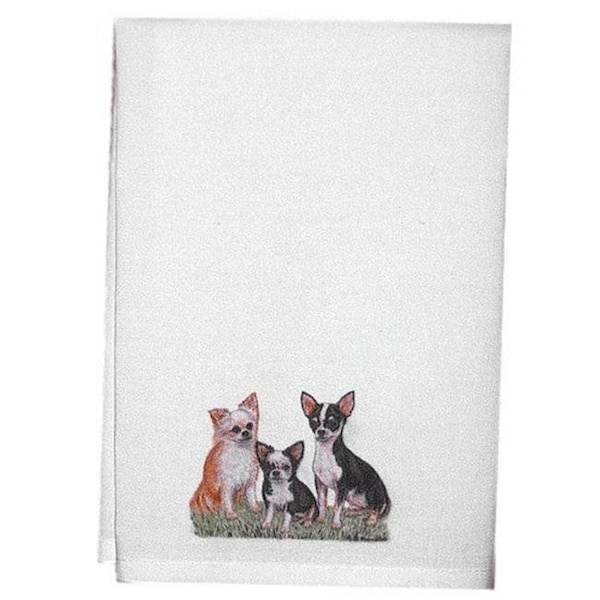 Betsy Drake Betsy Drake GT119 Chihuahua Guest Towel - GT119