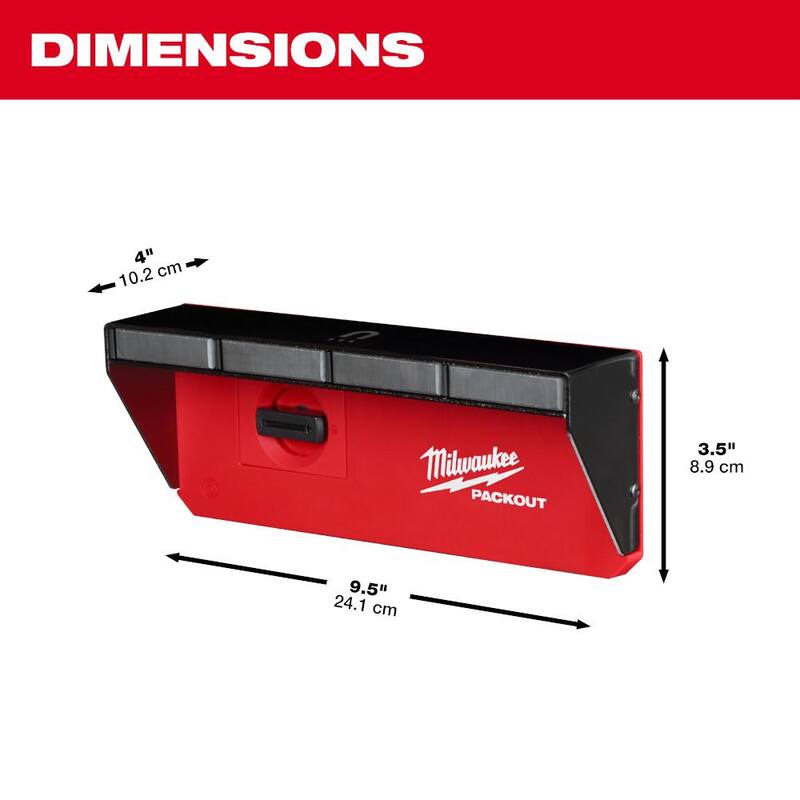 Milwaukee PACKOUT Magnetic Rack Tool Holder - 48-22-8346