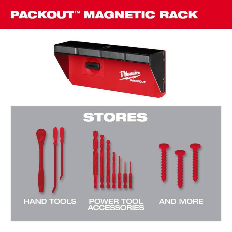 Milwaukee PACKOUT Magnetic Rack Tool Holder - 48-22-8346