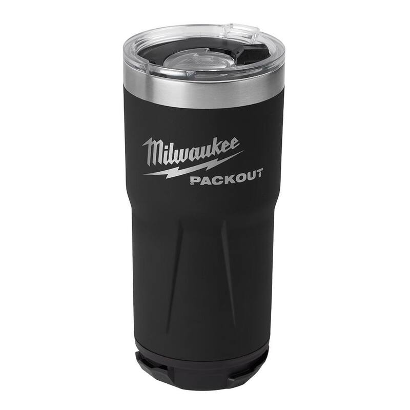 Milwaukee PACKOUT Black 20 oz. Tumbler - 48-22-8392B
