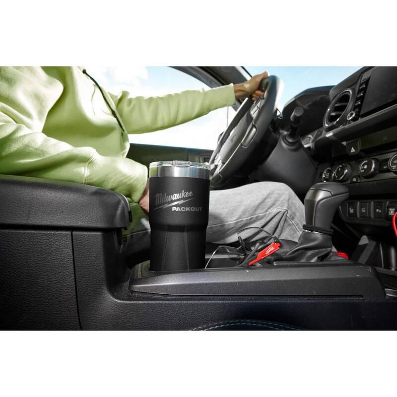 Milwaukee PACKOUT Black 20 oz. Tumbler - 48-22-8392B