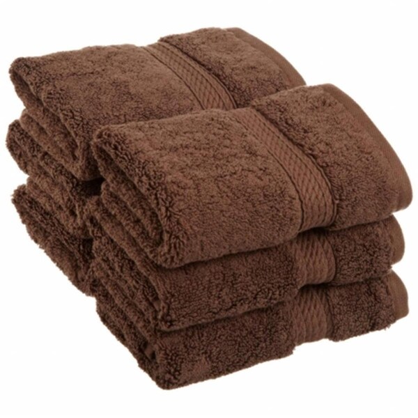 Superior 900GSM Egyptian Cotton 6-Piece Face Towel Set  Chocolate - 900GSM FACE CH
