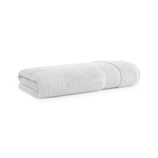 Monarch Brands Aegean Recycled Bath Sheet, 35in x 70in - Light Gray - P-BS-RO-3570-LG