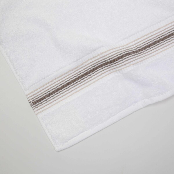 Aston & Arden Turkish STRIPED Brown Bath Towels, 2PK - BT-STT-3060-18-SND