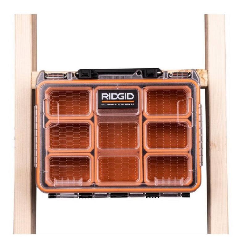 RIDGID Pro Gear System Gen 2.0 Stackable Tool box, Durable Power Tool Case, and Compact Organizer - 254067-254069-254071