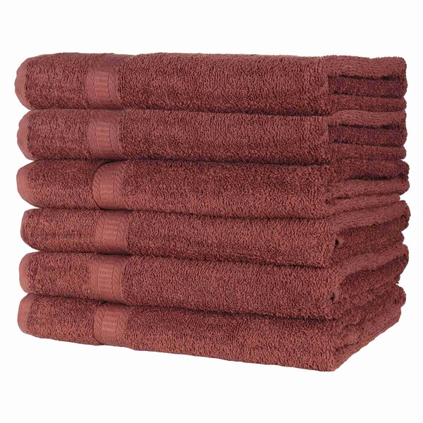 True Colors True Color Brown Bath Towels , 12PK - BATH-BROWN