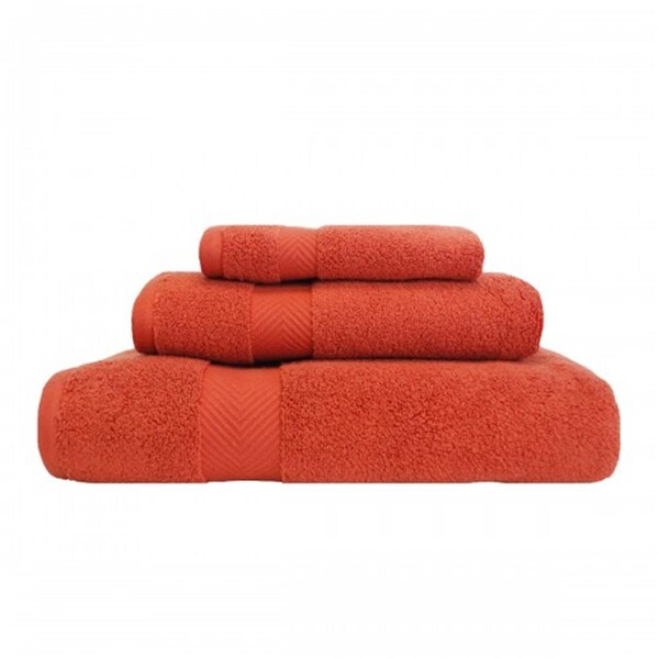 Superior Zero Twist Cotton Towel Set - Brick, 3 Pieces - ZT 3 PC SET BR