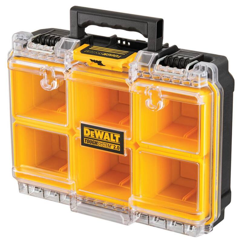 DEWALT TOUGHSYSTEM 2.0 6-Compartment Small Parts Organizer (2 Pack) - DWST08020X2