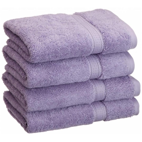 Superior 900GSM Egyptian Cotton 4-Piece Hand Towel Set Purple - 900GSM HAND PR