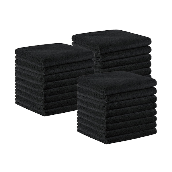 Monarch Brands Terry Microfiber Bleach Safe Salon Towels, 24PK - PNP915109BK