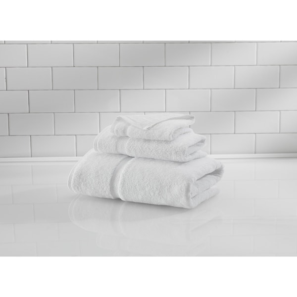 1888 Mills Bath Towel, 27x54, 17 lb, Crown Touch, 12PK - B657-U-WHT-1-CT20