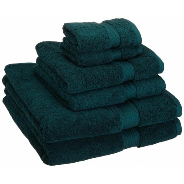 Superior 900GSM Egyptian Cotton 6-Piece Towel Set  Teal - 900GSM 6 PC SET TL