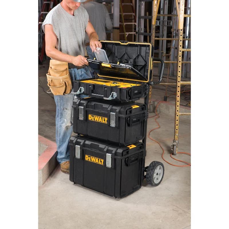 DEWALT TOUGHSYSTEM 9.6 in. 0-Drawer Utility Cart Tool Box Carrier - DWST08210