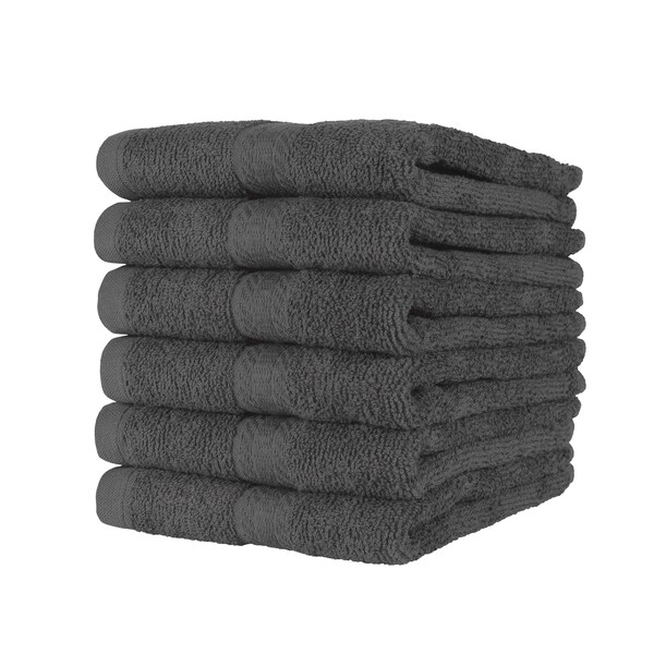 True Colors True Color Black Hand Towels , 12PK - HAND-BLACK