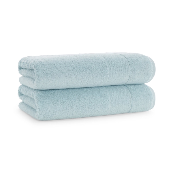 Monarch Brands Turkish Bath Towels, 30in x 60in, Solid , Sterling Blue, 2PK - PNP-BT-TS-3060-18-SBL