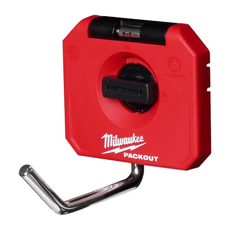Milwaukee PACKOUT 4" Single Straight Hook Tool Holder - 48-22-8328