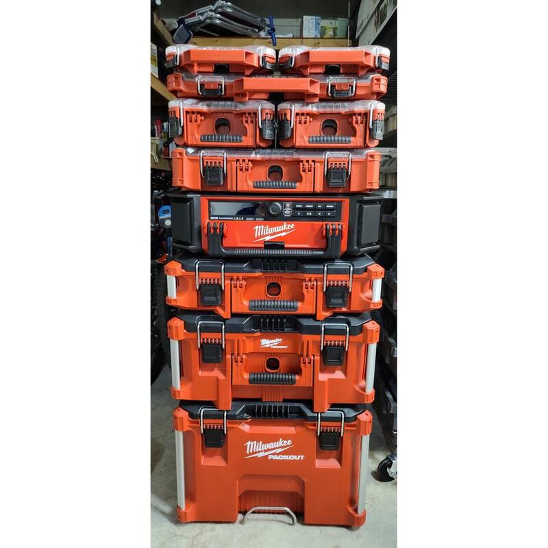 Milwaukee PACKOUT 11-Compartment Low-Profile Small Parts Organizer (2-Pack) - 48-22-8431X2
