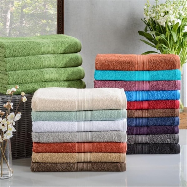 Superior Eco-Friendly 100 Percent Ringspun Cotton Bath Towel Set - Copper, 4 Pieces - EF-BATH CP