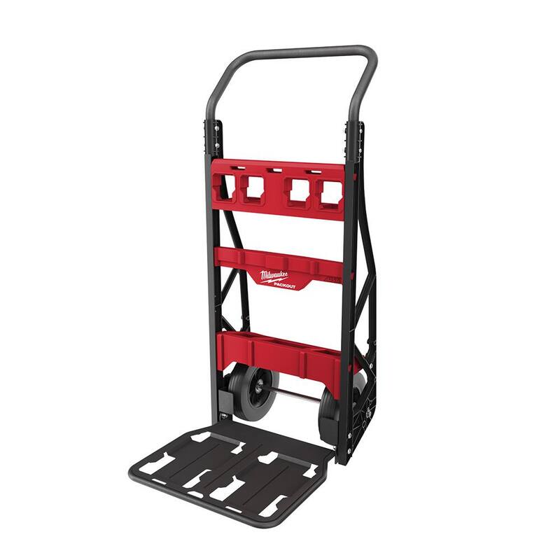 Milwaukee PACKOUT 20 in. 2-Wheel Utility Cart with (1) PACKOUT Tool Storage Crate - 48-22-8415-48-22-8440x1