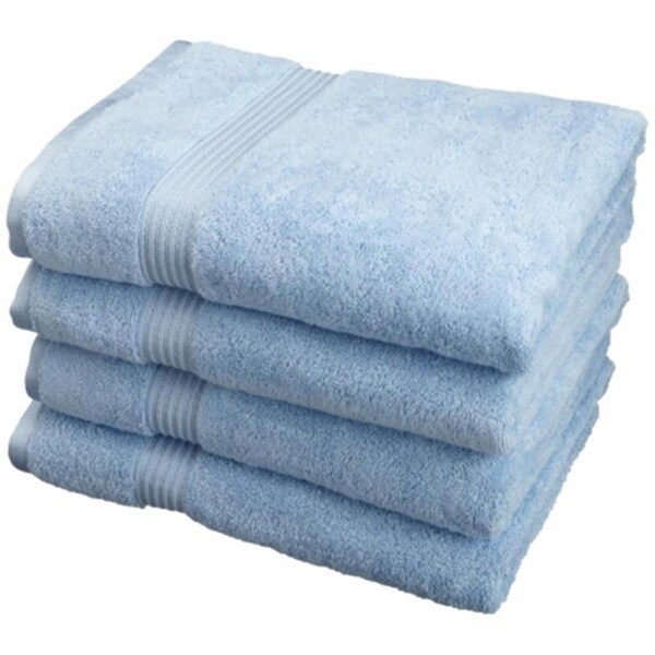 Superior Superior Egyptian Cotton 4-Piece Bath Towel Set  Light Blue - NS BTOWEL LB