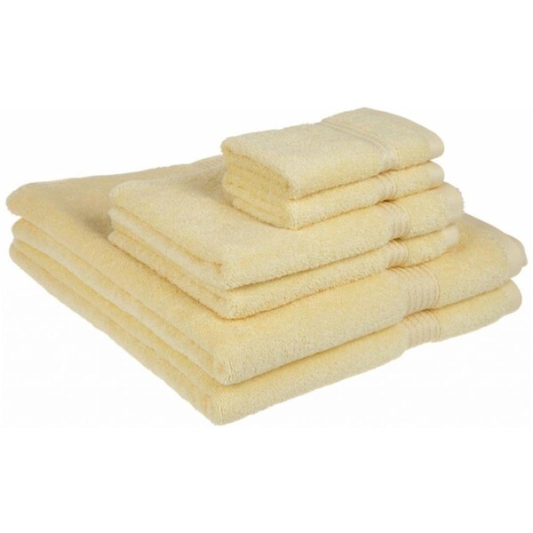 Superior Superior Egyptian Cotton 6-Piece Towel Set  Canary - NS 6 PC SET CA