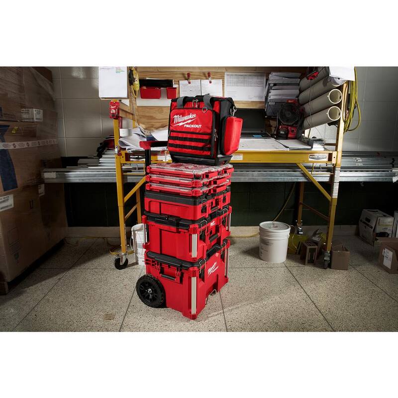 Milwaukee PACKOUT 5-Compartment Low-Profile Compact Small Parts Organizer (5-Pack) - 48-22-8436x5