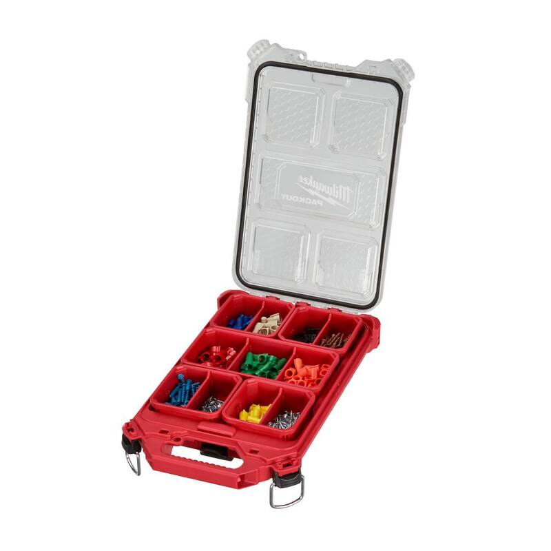 Milwaukee PACKOUT 5-Compartment Low-Profile Compact Small Parts Organizer (5-Pack) - 48-22-8436x5