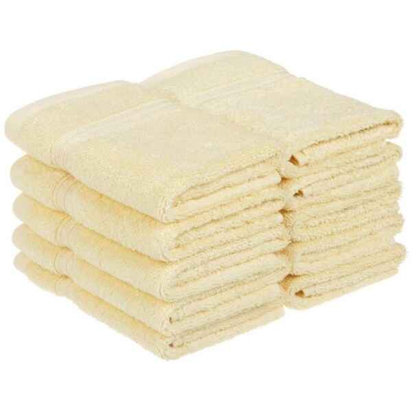 Superior Superior Egyptian Cotton 10-Piece Face Towel Set  Canary - NS FTOWEL CA