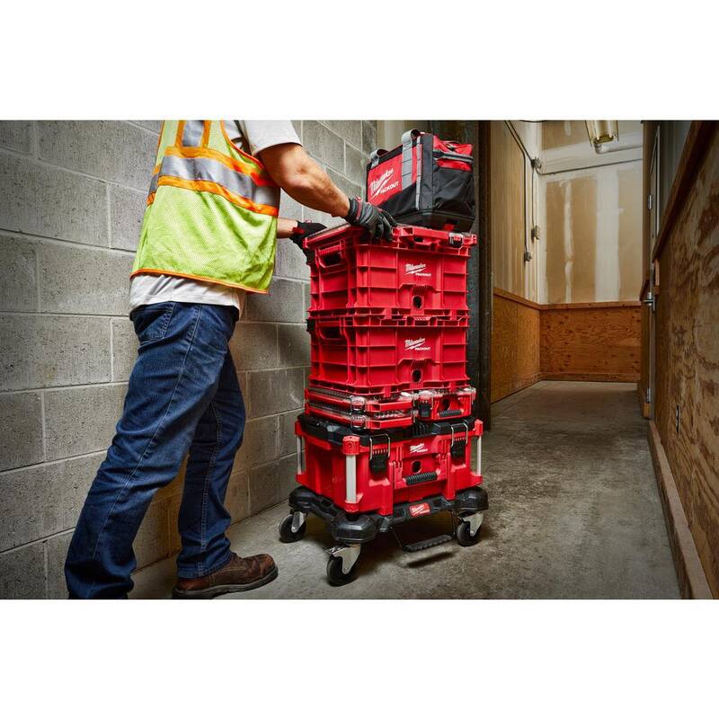 Milwaukee PACKOUT Tool Storage Crate with Mounting Plate - 48-22-8440-48-22-8485
