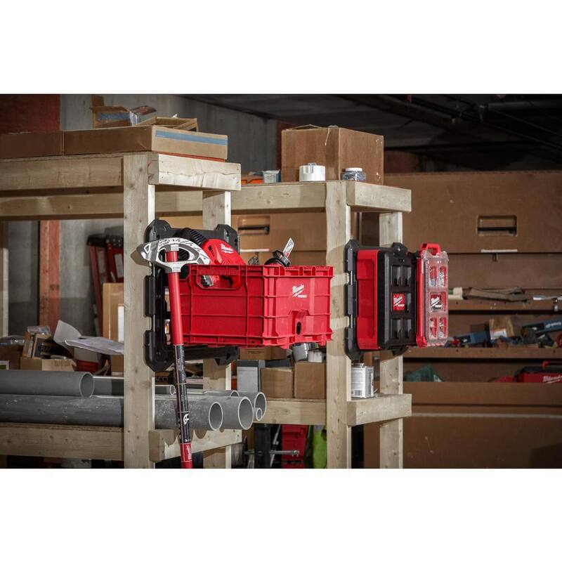 Milwaukee PACKOUT Tool Storage Crate with Mounting Plate - 48-22-8440-48-22-8485