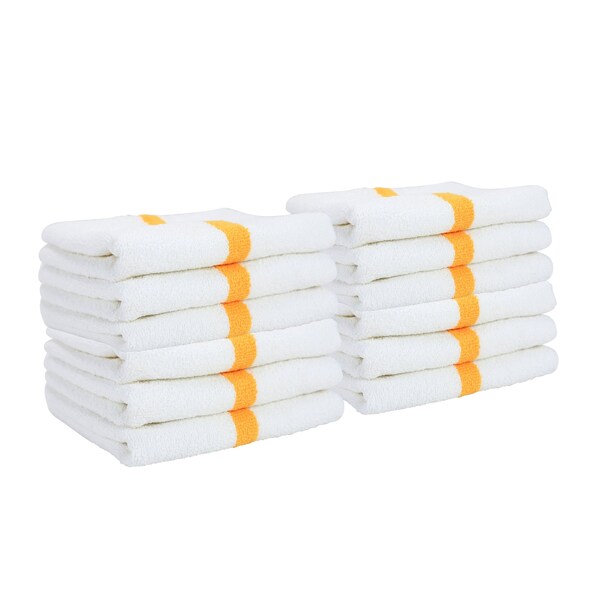 Monarch Brands Gym Power Hand Towels , Gold, 12PK - PNP-PWR-1627-3GLDCS