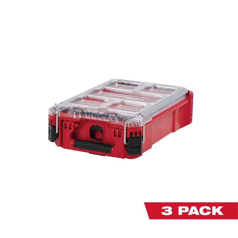 Milwaukee PACKOUT 5-Compartments Small Parts Organizer (3-Pack) - 48-22-8435x3