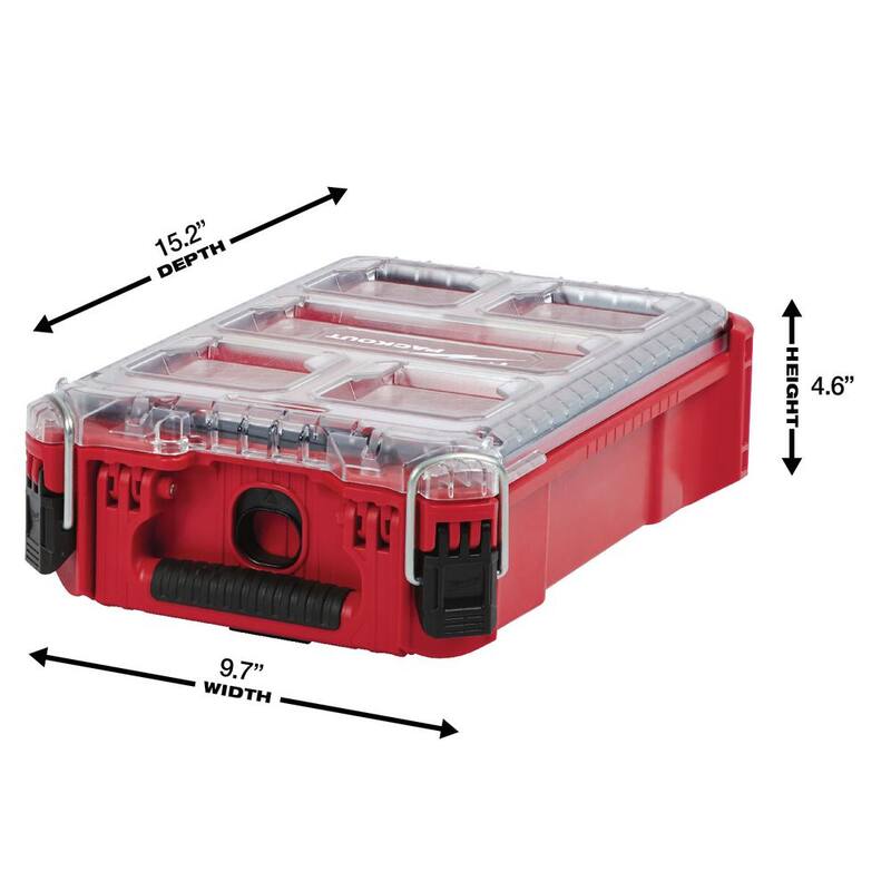 Milwaukee PACKOUT 5-Compartments Small Parts Organizer (3-Pack) - 48-22-8435x3