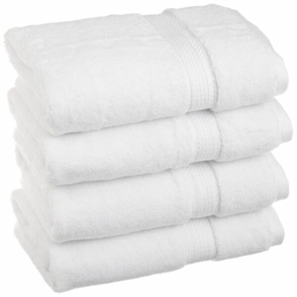 Superior 900GSM Egyptian Cotton 4-Piece Hand Towel Set  White - 900GSM HAND WH