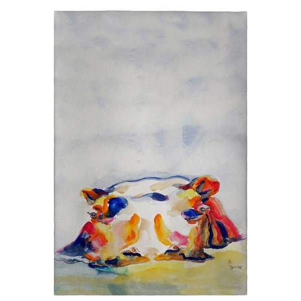 Betsy Drake Betsy Drake GT157 Hippo Guest Towel - 20 x 20 in. - GT157